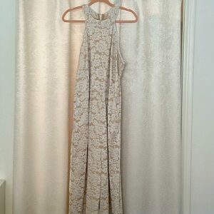 New York & Company Plus Lace Jumpsuit